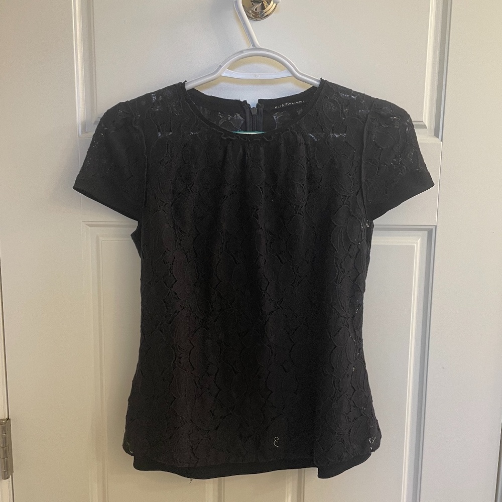 Black lace shirt